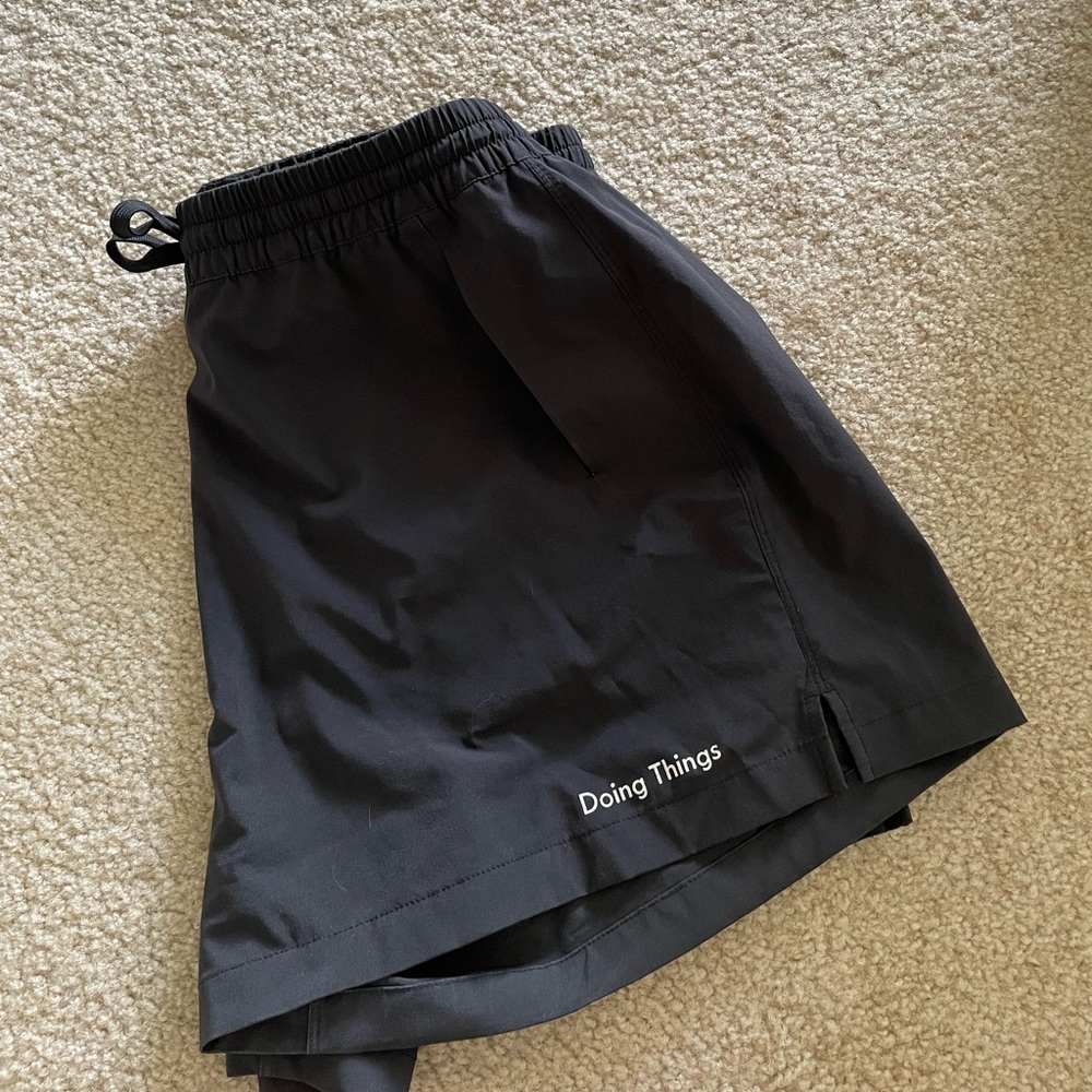 Outdoor Voices Doing Things Black Shorts